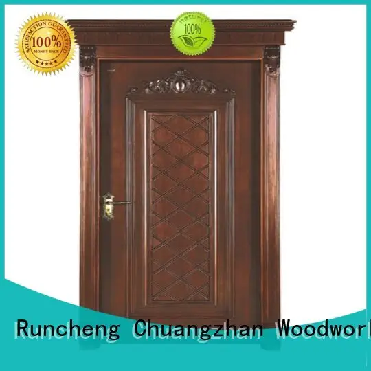 ODM interior wooden door with solid wood eco-friendly supplier for villas 1