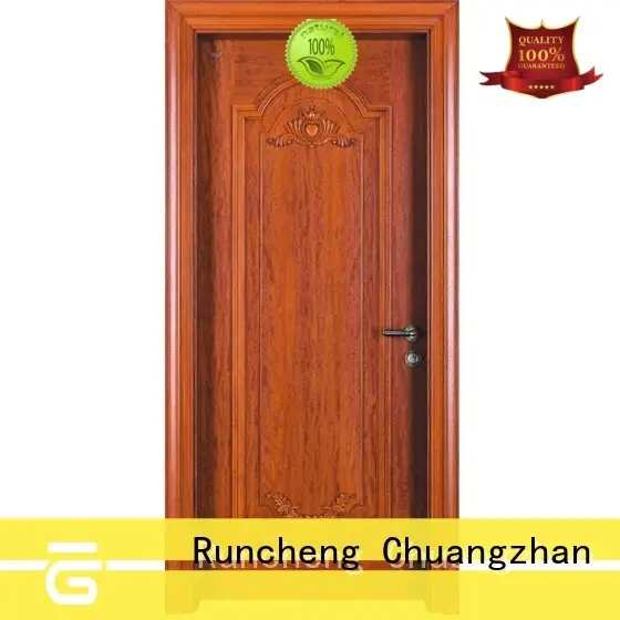 Runcheng Chuangzhan veneer wood composite door factory for villas 1