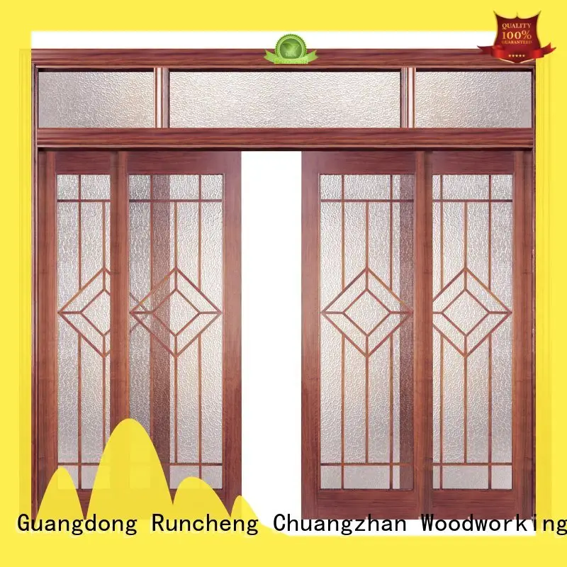 Runcheng Chuangzhan modern rosewood composite door factory for homes 1