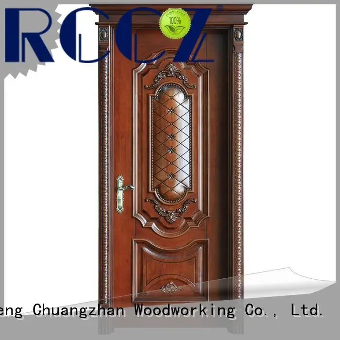 Runcheng Chuangzhan wood composite front doors for business for offices 1
