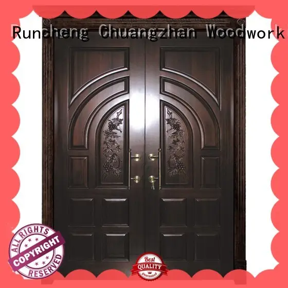 Runcheng Chuangzhan exquisite solid wood double doors manufacturer for offices 1