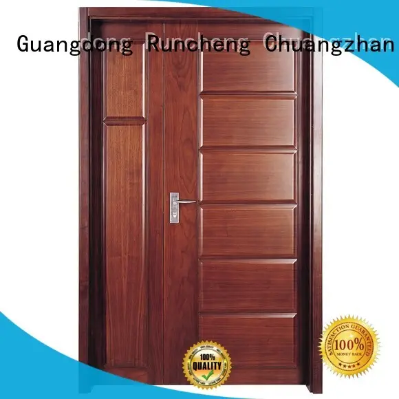 Runcheng Chuangzhan pure double entrance doors supplier for indoor 1