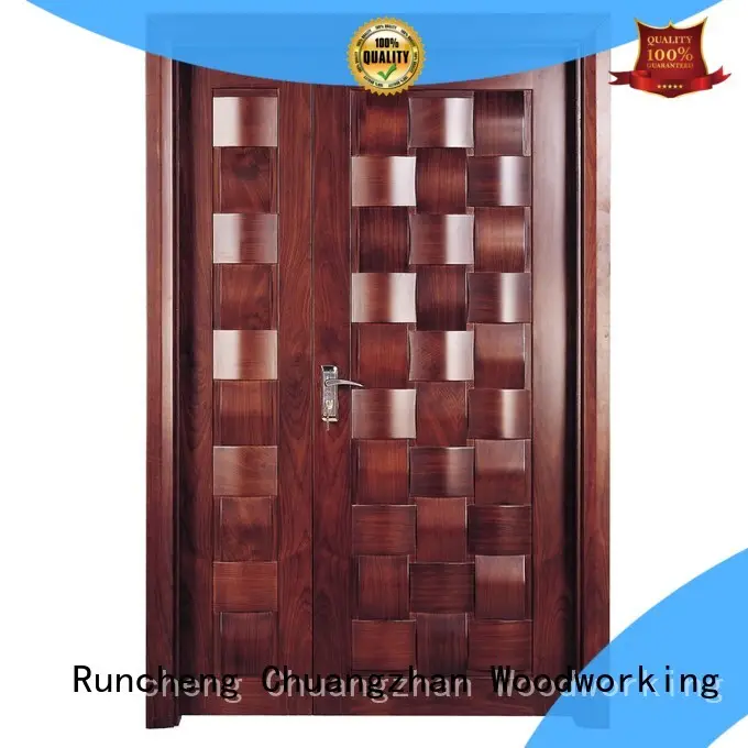 eco-friendly double door design in wood composited with novel design for offices 1