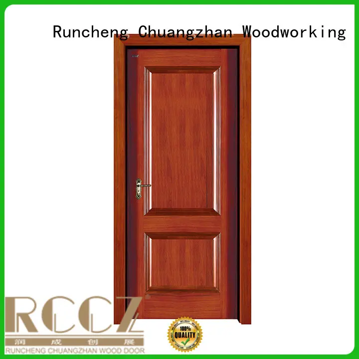 Runcheng Chuangzhan eco-friendly external wood doors Supply for offices 1