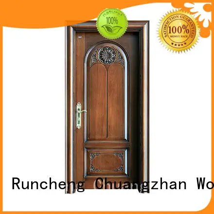 Runcheng Chuangzhan exquisite exterior solid wood doors Suppliers for homes 1