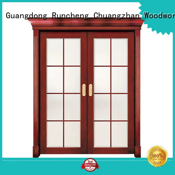 durable interior wood doors with glass Suppliers for hotels 1