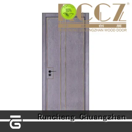 Runcheng Chuangzhan veneer wood doors company for indoor 1