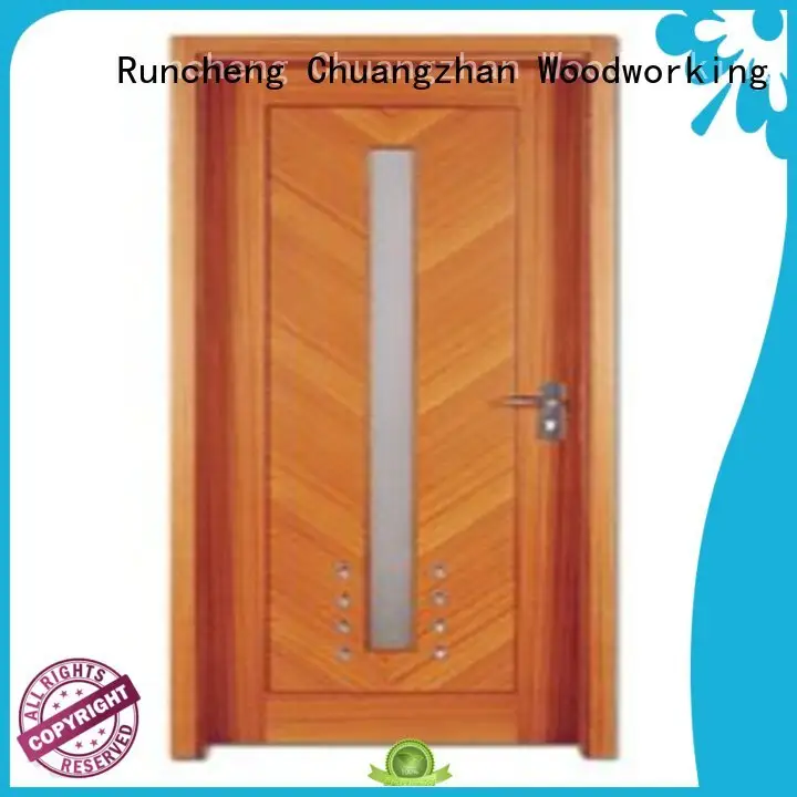 Runcheng Chuangzhan modern pine wood flush door manufacturer supplier for indoor1 1