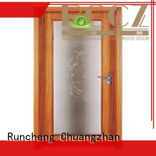 Runcheng Chuangzhan safe wooden flush door design wholesale for villas 1