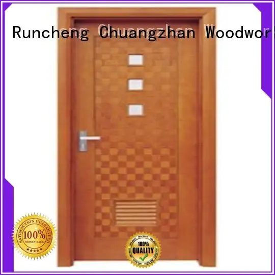 Runcheng Chuangzhan modern pine wood flush door manufacturer manufacturer for hotels 1