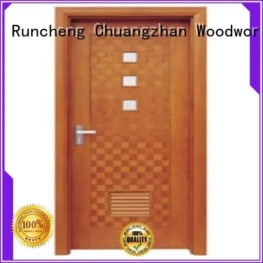 Runcheng Chuangzhan modern pine wood flush door manufacturer manufacturer for hotels 1