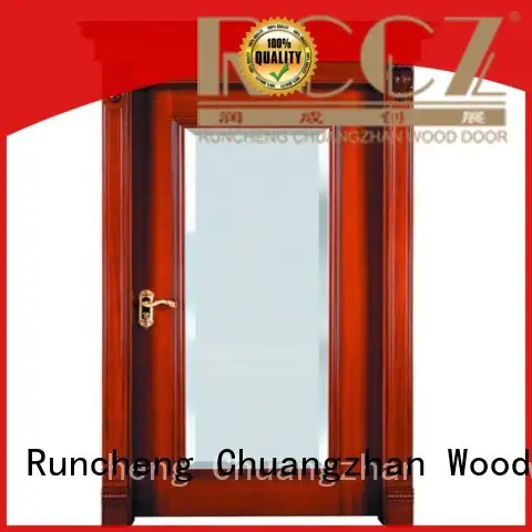 Runcheng Chuangzhan high-grade wood veneer door factory for offices 1