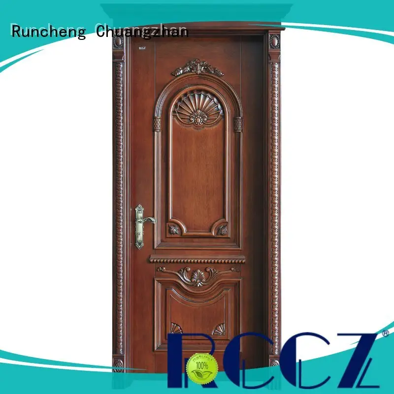 Runcheng Chuangzhan solid wood composite doors manufacturers for homes 1