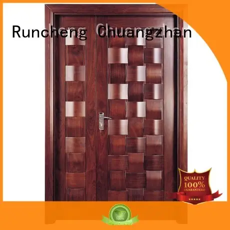 High-quality wooden double doors composited company for villas 1