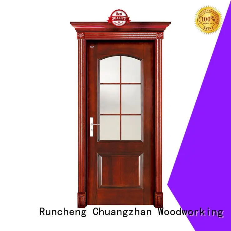 Runcheng Chuangzhan white glass exterior door supply for homes 1