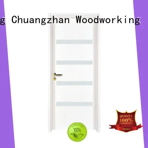 Runcheng Chuangzhan High-quality white glass exterior door factory for indoor 1
