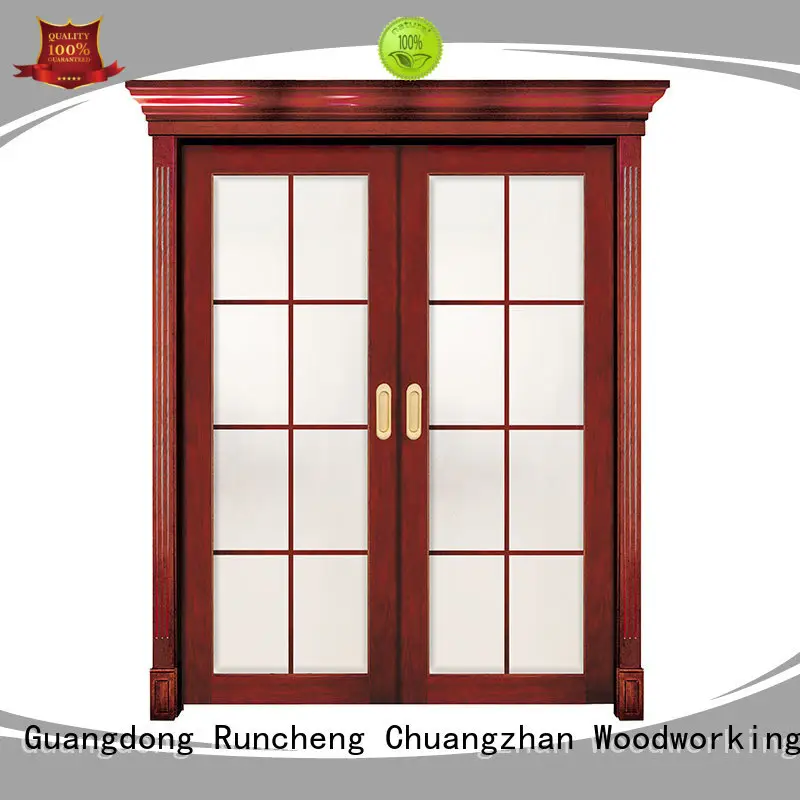 Runcheng Chuangzhan Custom simple wooden door design supply for indoor 1