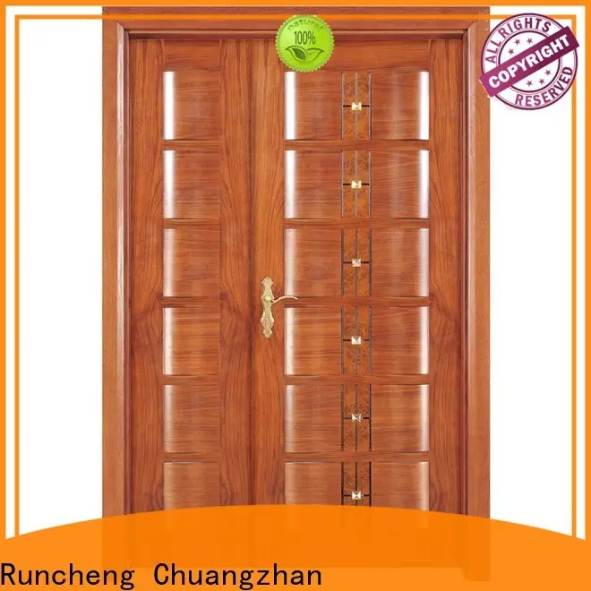 Best double door design in wood solid company for indoor 1