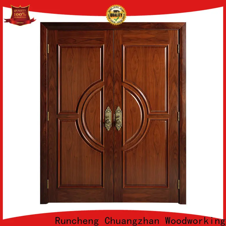 Runcheng Chuangzhan Custom solid hardwood doors exterior supply for homes 1