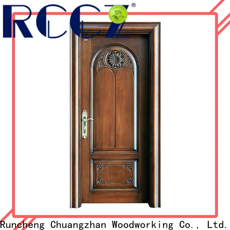Runcheng Chuangzhan Custom external wood doors manufacturers for offices 1