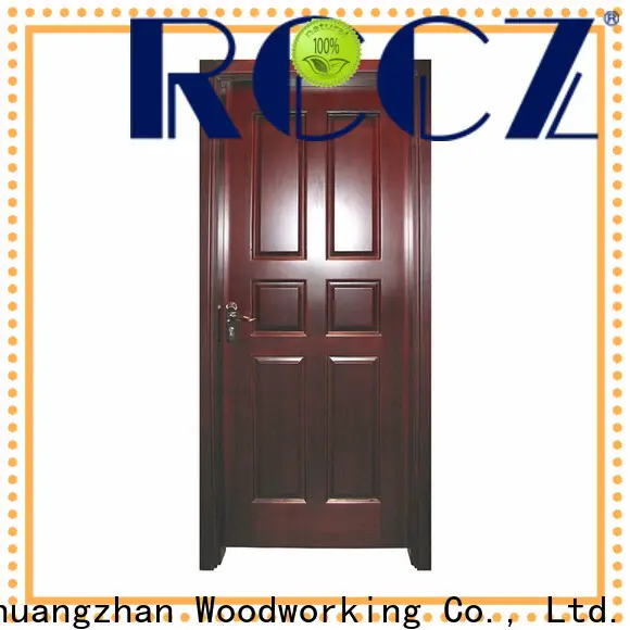 Custom interior wood doors with glass factory for indoor 1