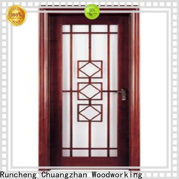 Runcheng Chuangzhan attractive wooden double glazed doors manufacturers for hotels 1
