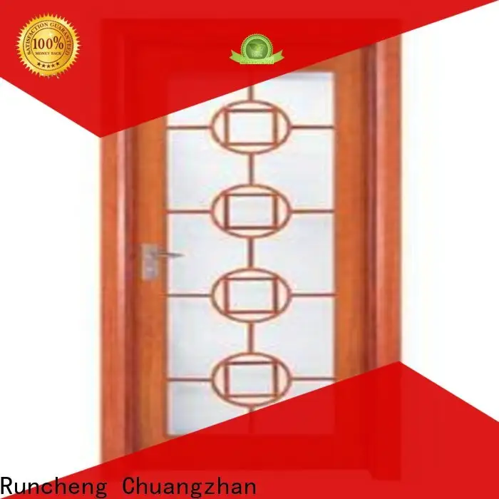 Runcheng Chuangzhan Custom wooden double glazed doors for business for hotels 1