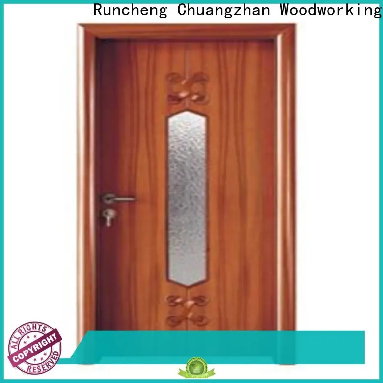 Runcheng Chuangzhan Custom glazed wood door supply for homes 1
