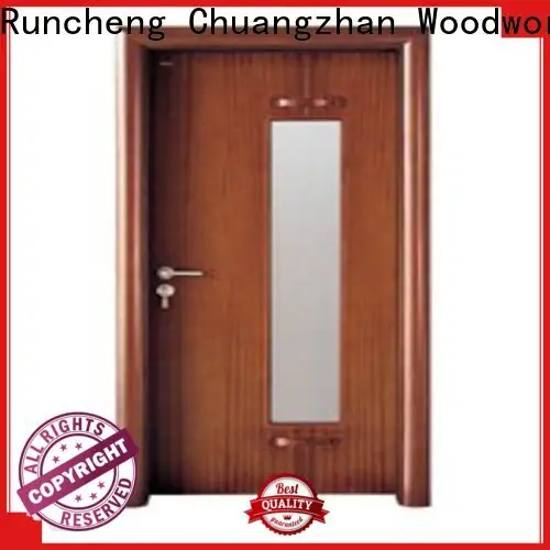Runcheng Chuangzhan attractive glazed wood door manufacturers for homes 1