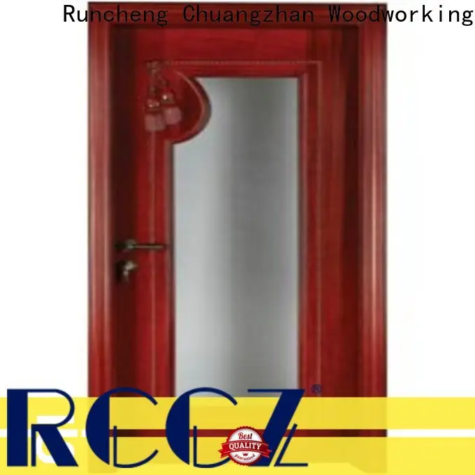 Runcheng Chuangzhan Best internal glazed double doors manufacturers for hotels 1