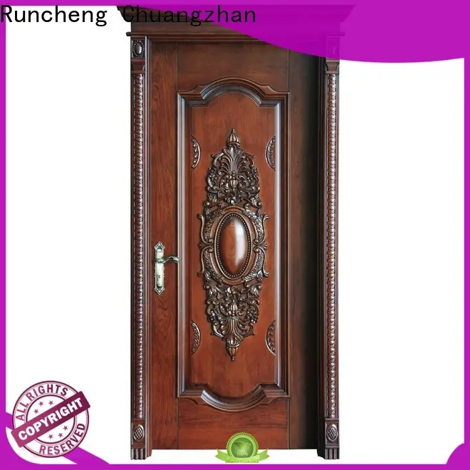 Runcheng Chuangzhan wooden wooden moulded doors suppliers for hotels 1