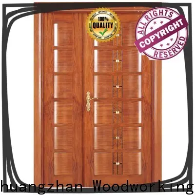 New double entrance doors wooden supply for homes 1