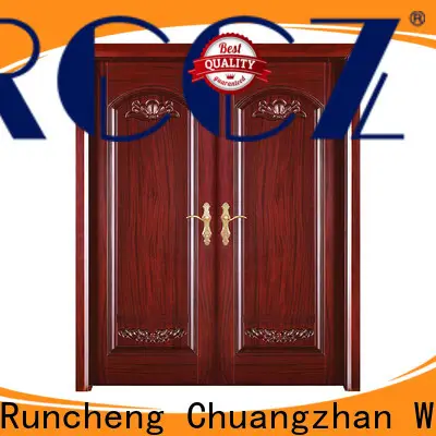 Runcheng Chuangzhan solid wood front doors supply for villas 1