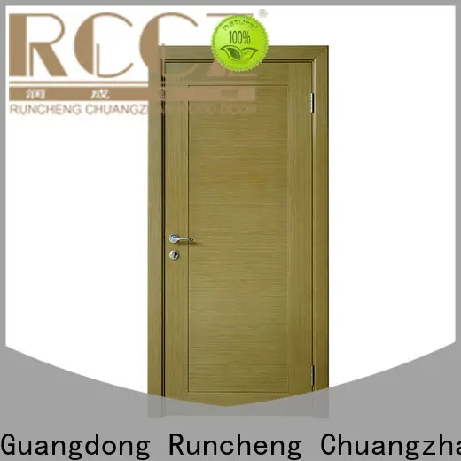 Runcheng Chuangzhan wood veneer front door supply for homes 1