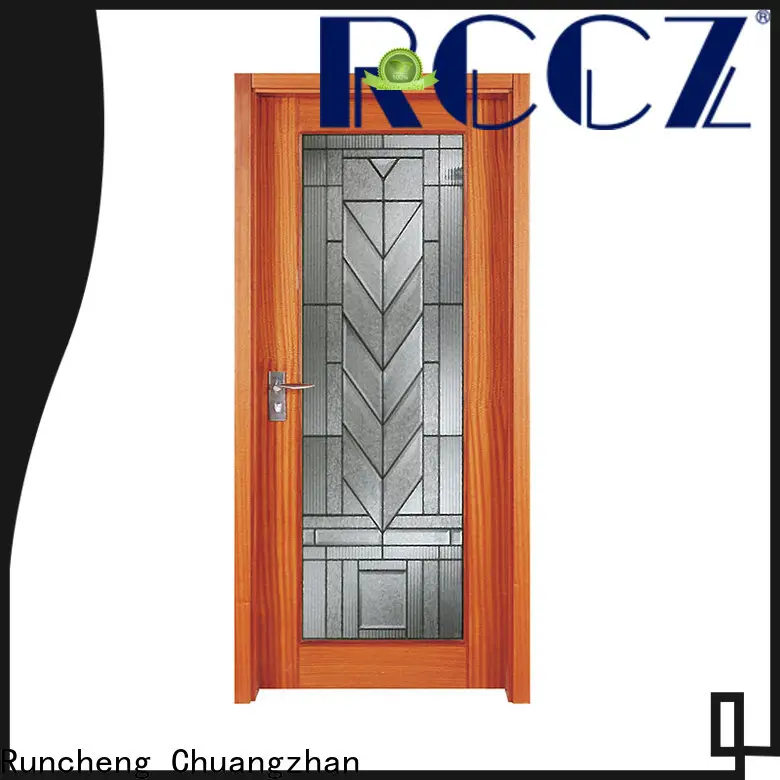 Runcheng Chuangzhan wooden glass exterior doors suppliers for offices 1