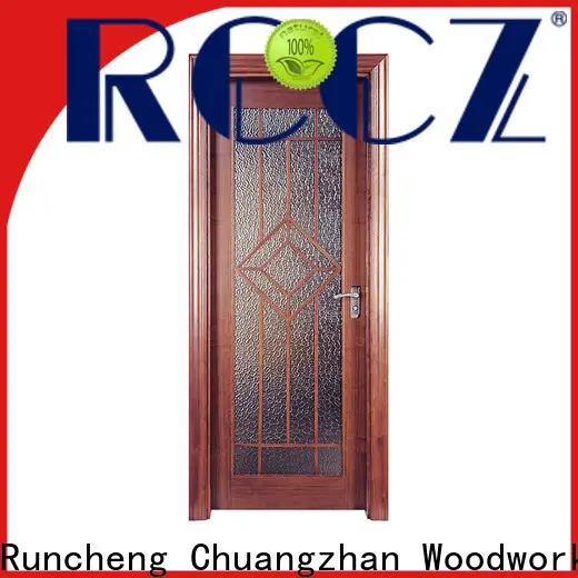 Custom simple wooden door design company for hotels 1