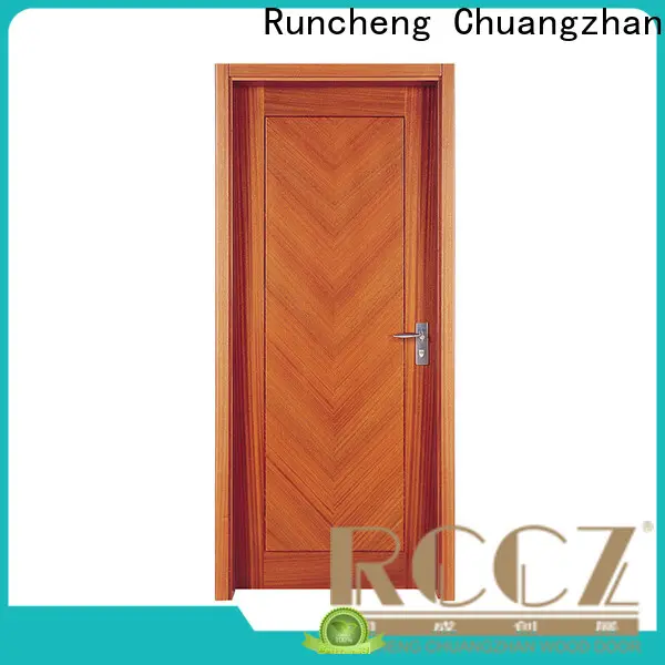 Runcheng Chuangzhan Latest interior wood doors with glass suppliers for indoor 1