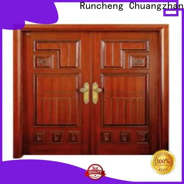 Runcheng Chuangzhan Custom double wood front doors for business for offices 1
