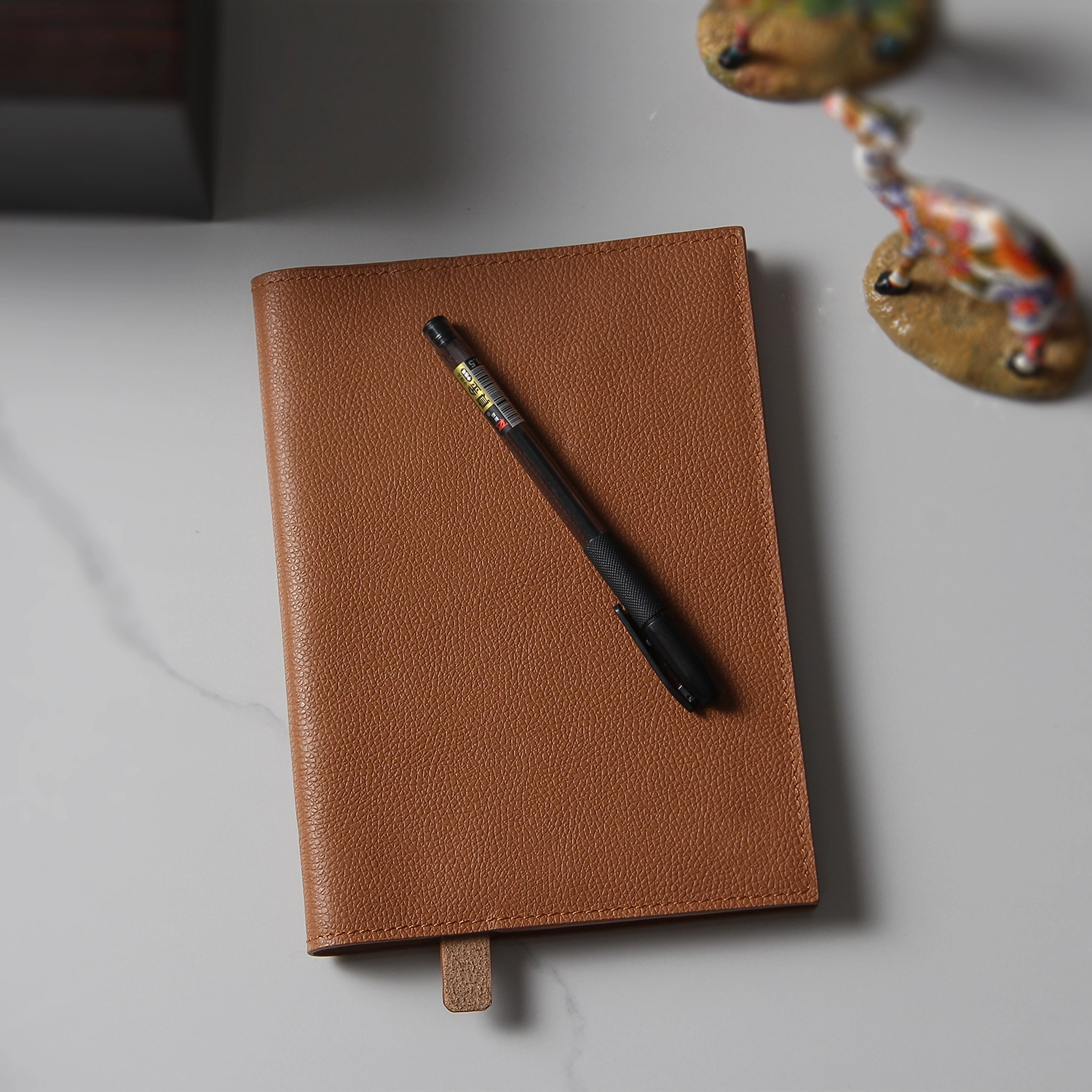 Custom Logo Genuine Leather Notebook Cover A5 Soft Leather Diary Cover Diary Book Cover 1