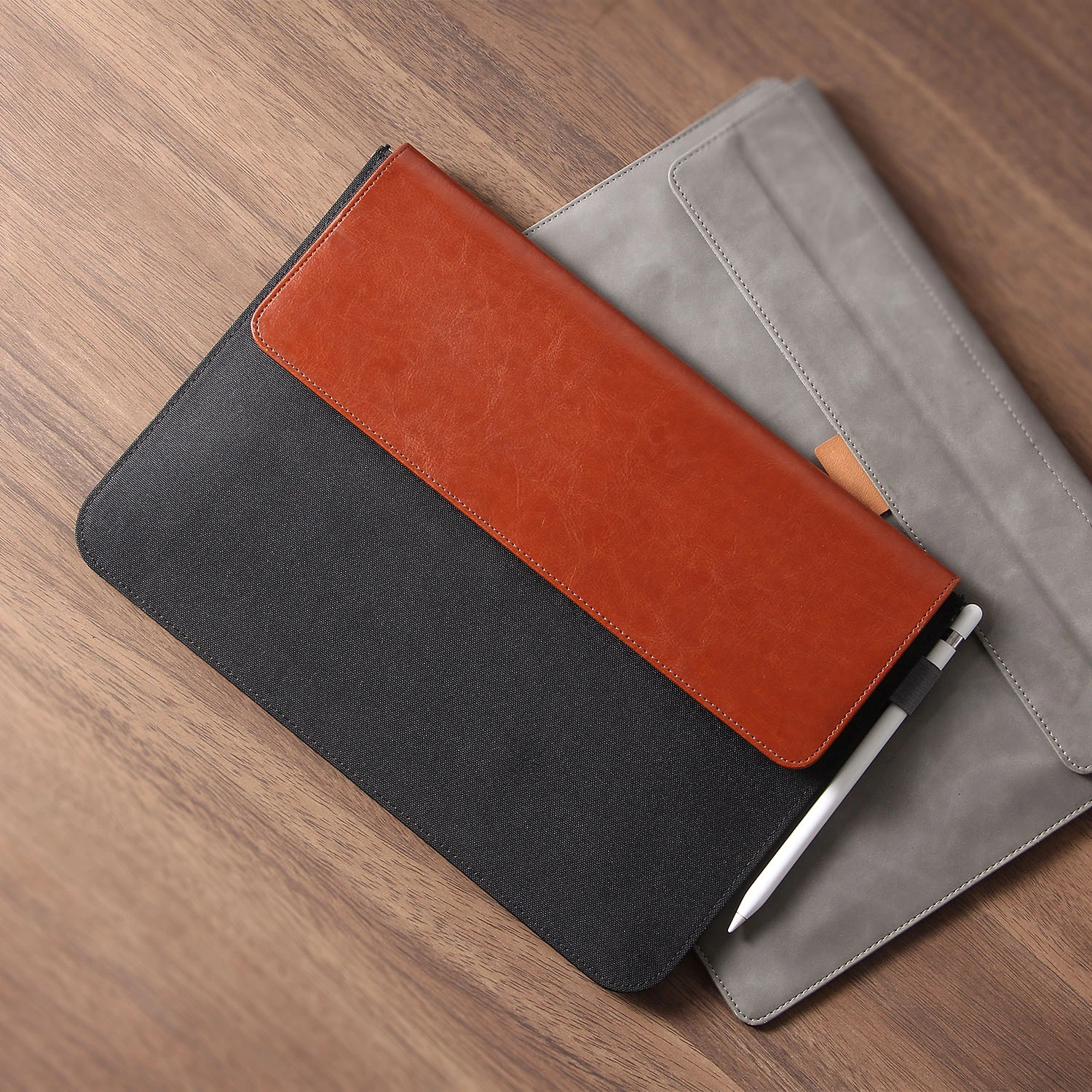 Custom Leather Tablet Protective Cover - PU Leather Laptop Bag Cover 1