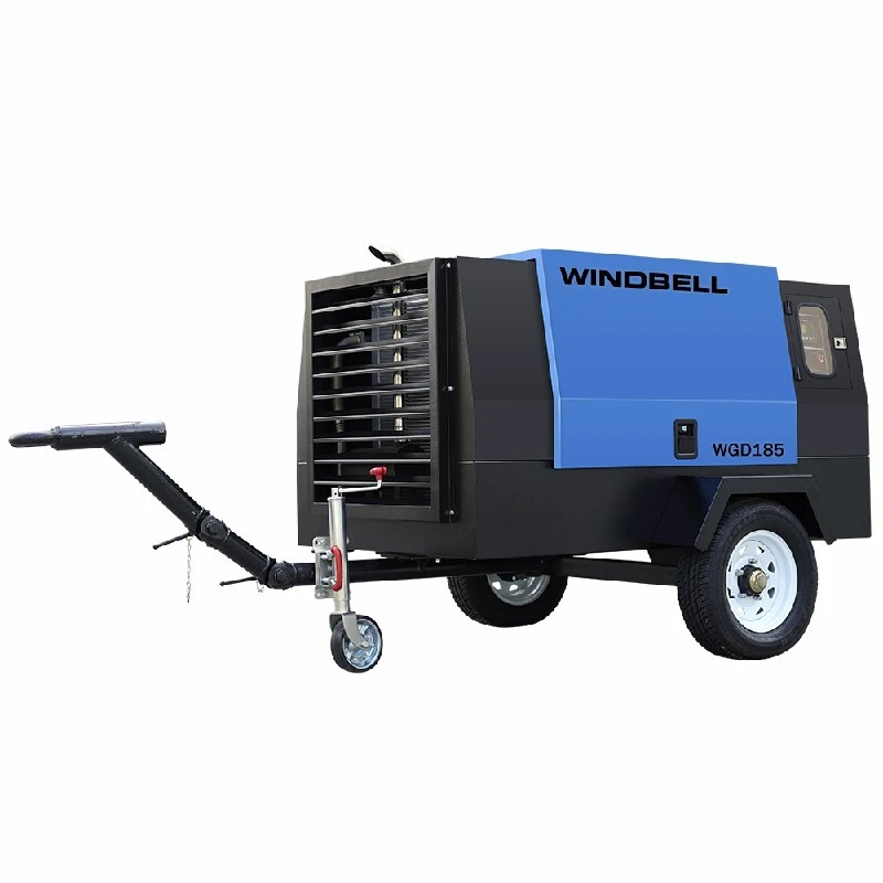 WGD 185 CFM Diesel Screw Compressor 37kW 7-10 Bar with LCD Display 1