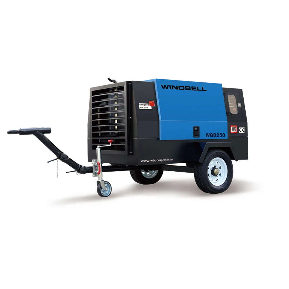 Compresor de tornillo diésel WGD 250 CFM de 55 kW con pantalla LCD1755850436261111 1