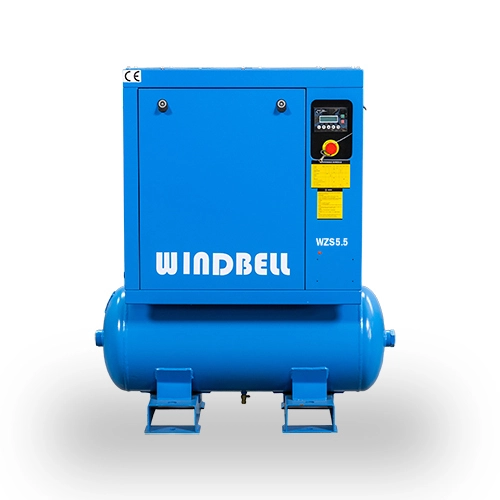 ضاغط هواء WZS(WBV) بقدرة 2.2-5.5 كيلو وات مثبت على خزان سعة 110 لتر لورشة العمل الصغيرة 1