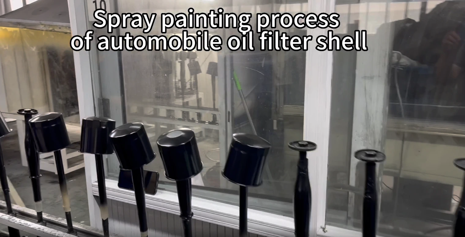 The fourth step of producing oil filters 1
