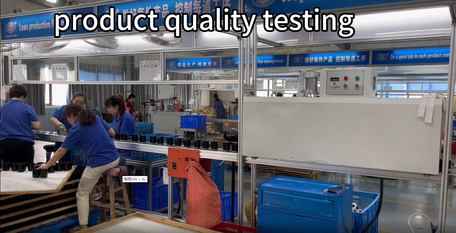 Bước thứ sáu của việc sản xuất bộ lọc dầu 1