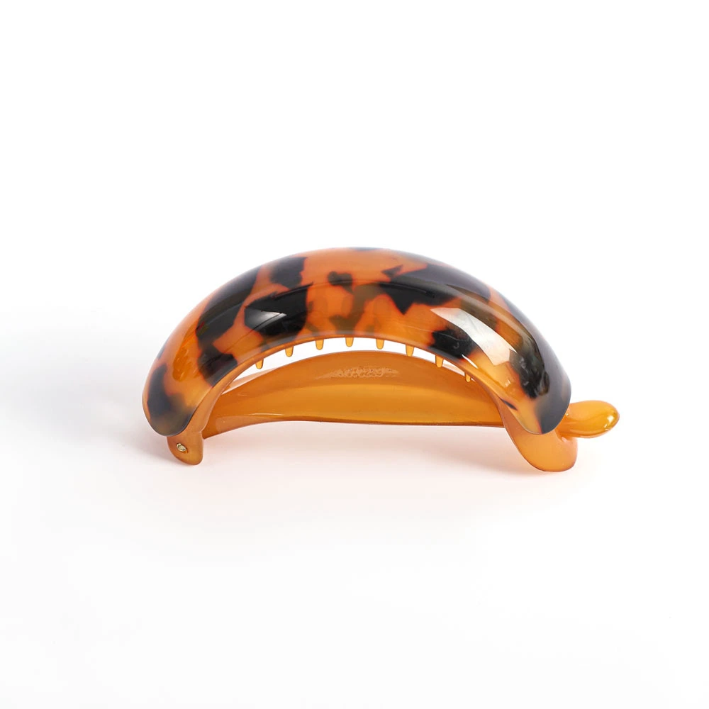 Modische Haarspange aus Kunststoff mit Leopardenmuster und Krallenverschluss 1