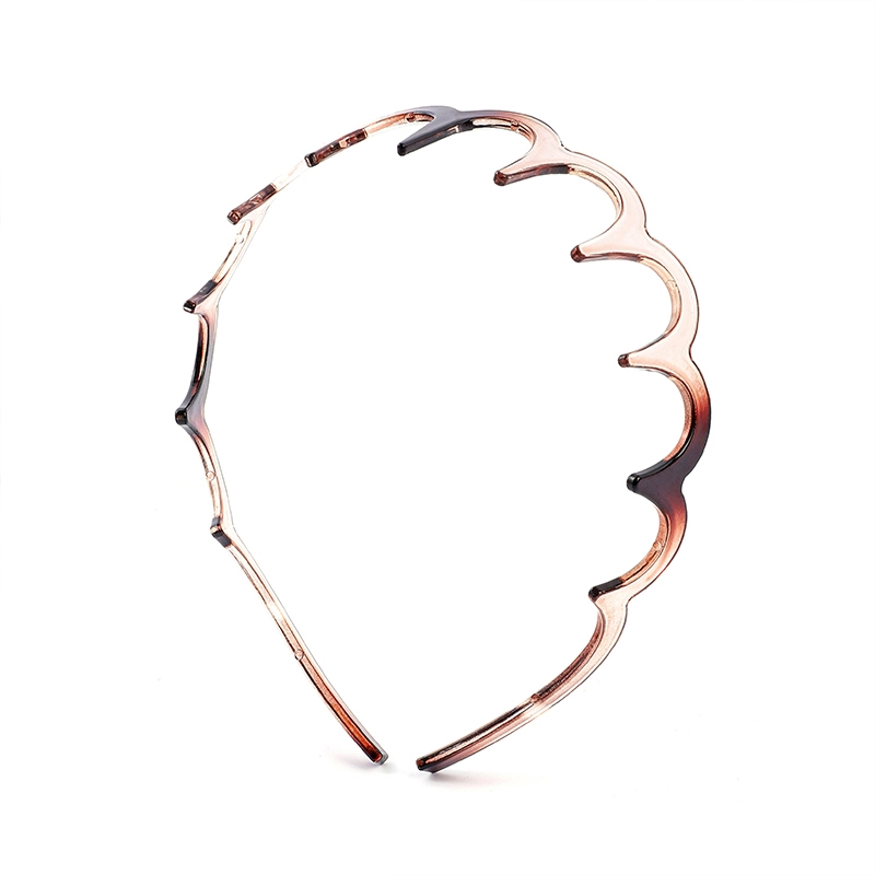 Haarreif aus Kunststoff mit Wellenmuster – Haarreif mit Farbverlauf für Damen 1