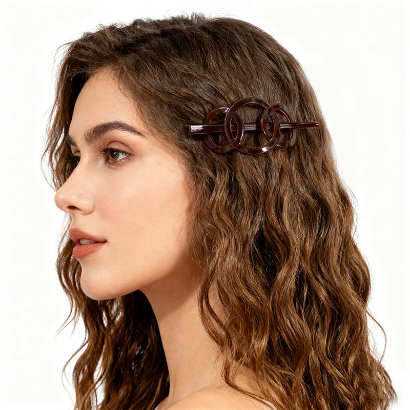 Retro acetate hairpin claw clips for high buns and twisted designs for women 1