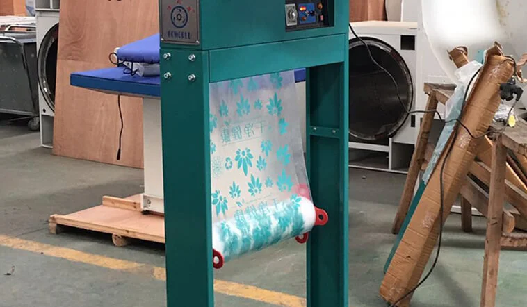 GOWORLD line laundry packing machine good performance for railway company 5