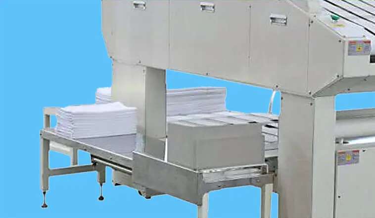 automatic towel folder folding high speed for laundry factory 5